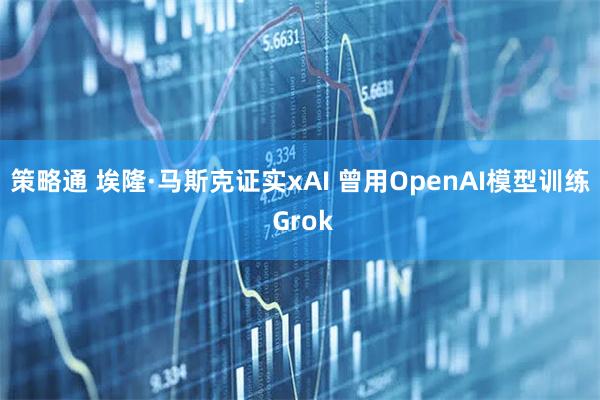 策略通 埃隆·马斯克证实xAI 曾用OpenAI模型训练 Grok